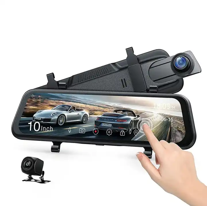 Car Mirror - Dash Cam con Specchio da 10''