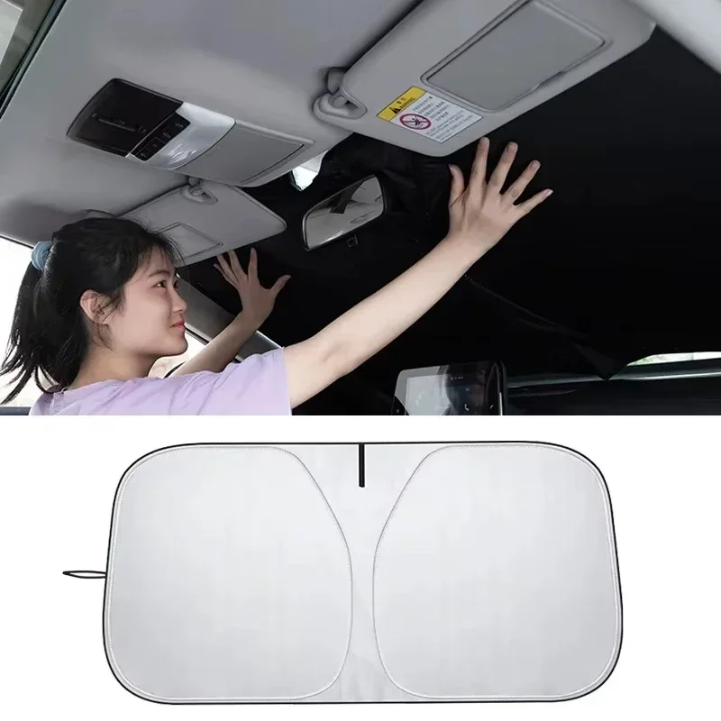 Windshield Sun Shade - Parasole Pieghevole per Parabrezza Auto Estivo,