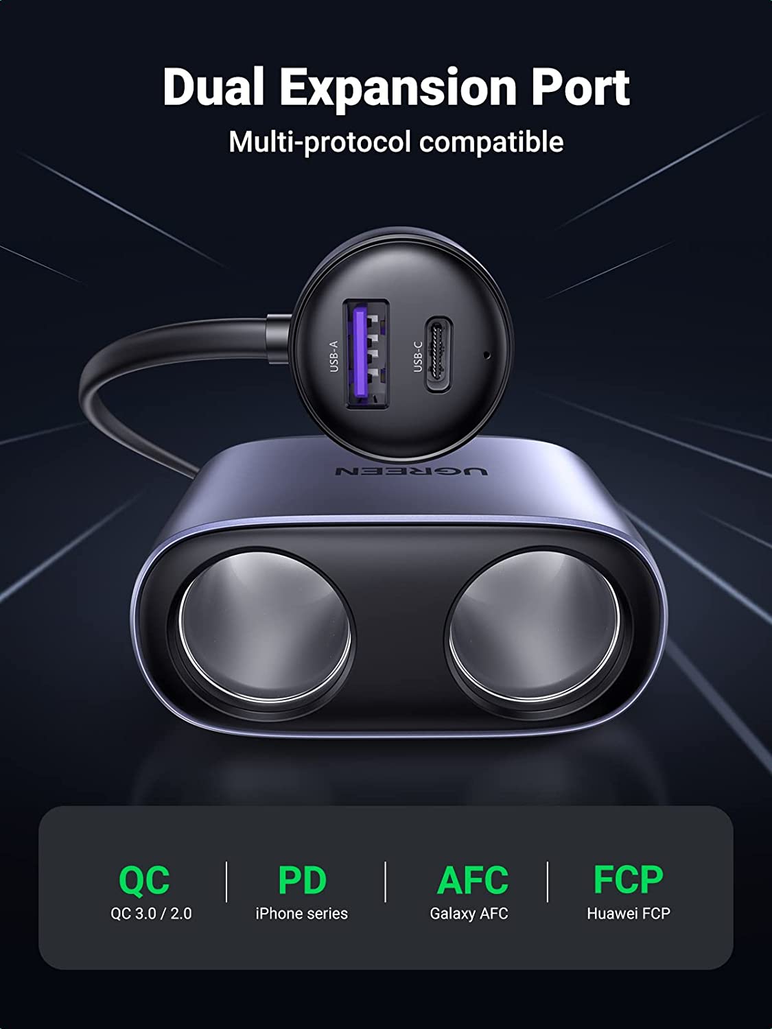 UGREEN 216W Caricabatteria da  - Car Charger recensione e prezzo
