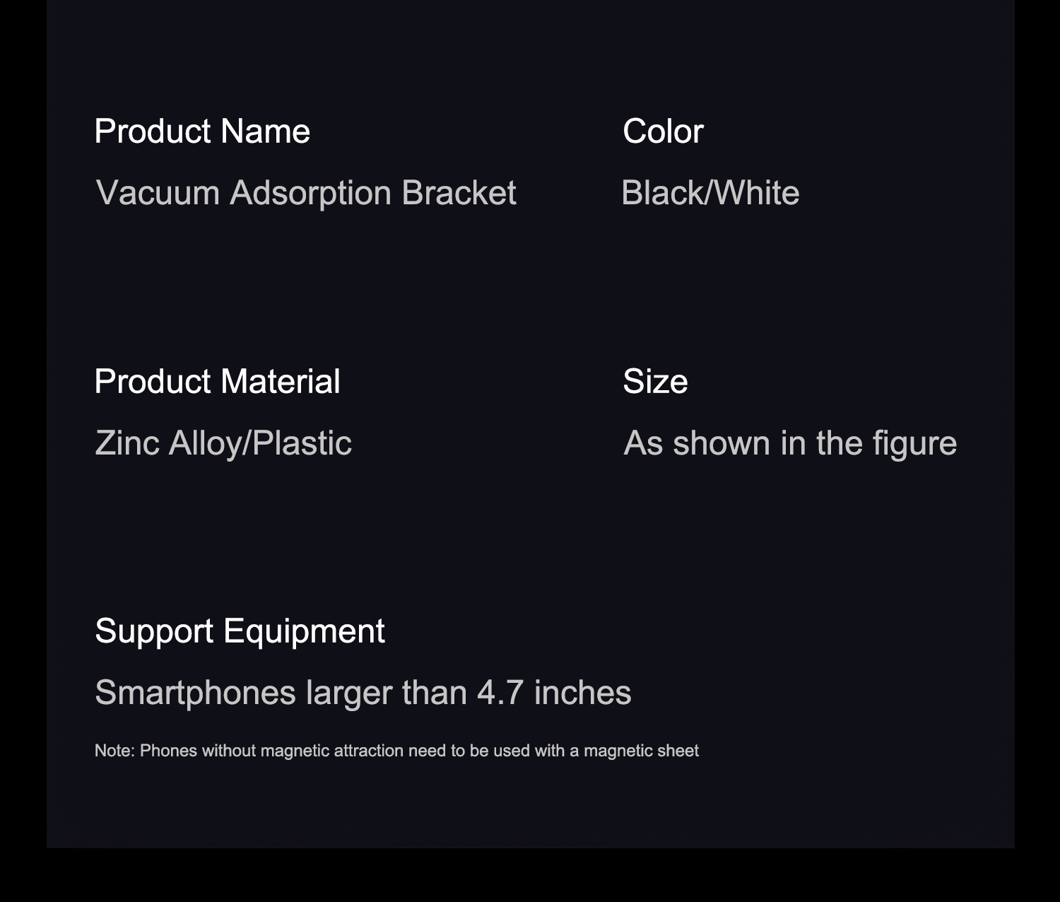 Supporto per telefono cellular - Car Vacuum recensione e prezzo